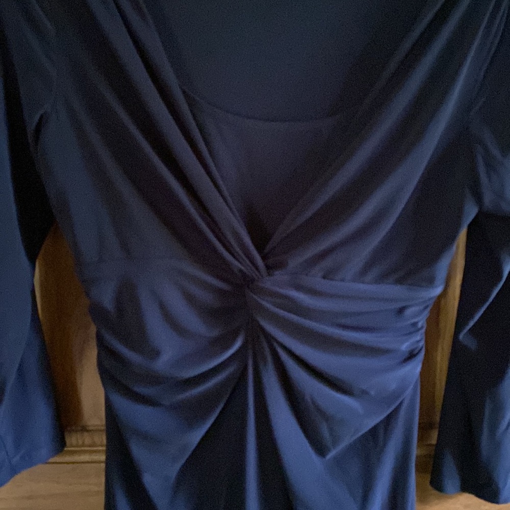 Chaps navy blue dress